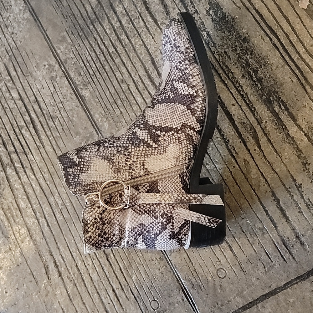 Faux Snakeskin boots